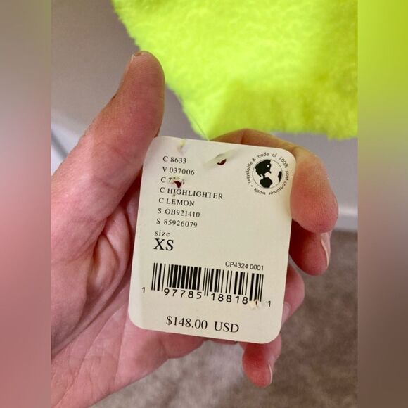 NWT Free People Hit the Slopes Jacket in Highlighter XS - Picture 11 of 11